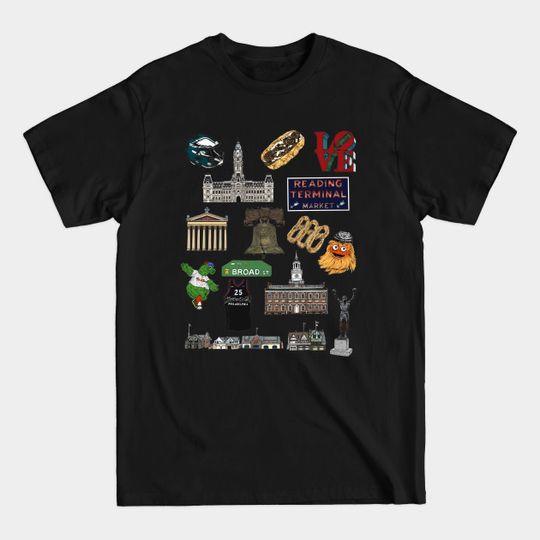 Discover Philly Flash Sheet - Philadelphia - T-Shirt