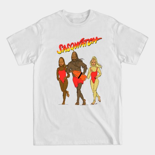 Discover sasquatch lifeguard team parody - Monster - T-Shirt
