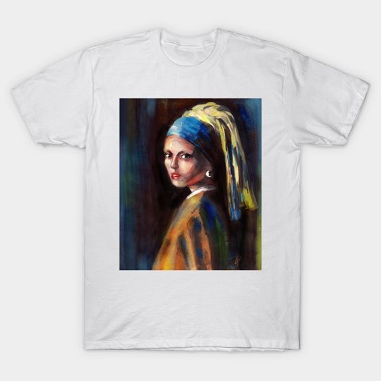 Discover Girl With Pearl - Girl With A Pearl Earring - T-Shirt
