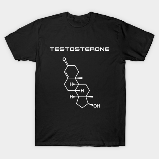 Discover Testosterone - White - Bodybuilding - T-Shirt