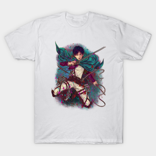 Discover Attack On Titan Fanart - Eren Jaeger (Version 2/5) - Attack On Titan - T-Shirt
