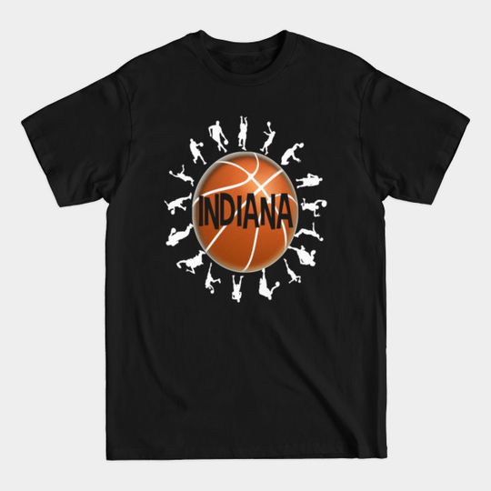 Discover Indiana College Basketball Bracket March Let Madness Begin FanArt - Indiana College Basketball Team - T-Shirt