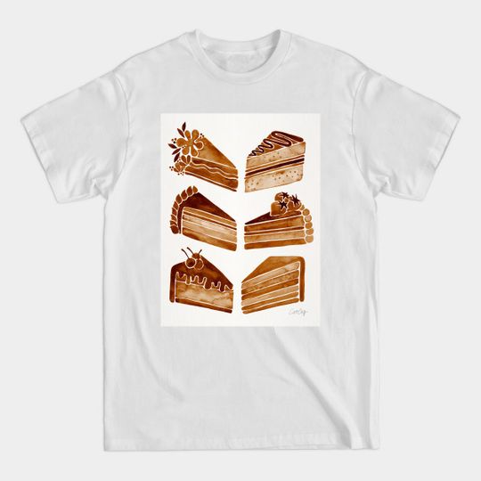Discover Brown Cake Slices - Dessert - T-Shirt