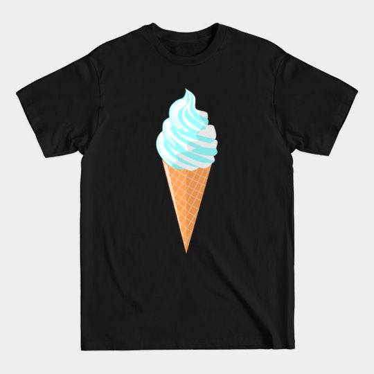 Discover Ice Cream Cone Cute Summer Food Design Blue - Icecream - T-Shirt
