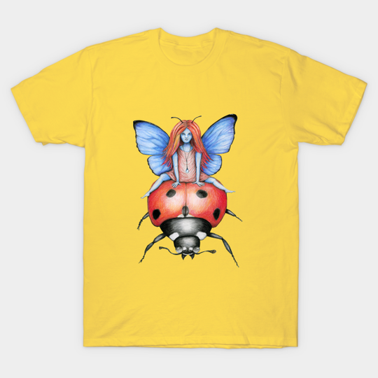 Discover A ride on a ladybug - Ladybug Butterfly - T-Shirt