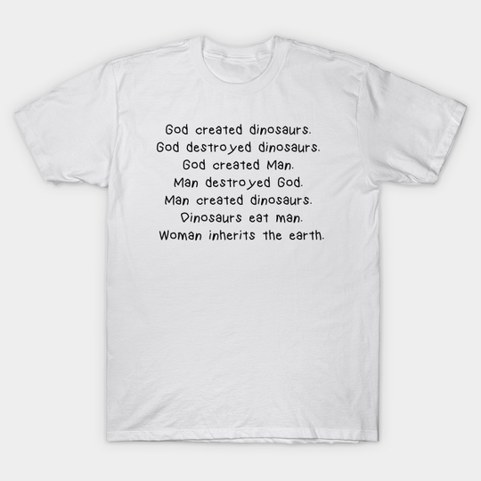 Discover Woman inherits the earth - Jurassic Park - T-Shirt