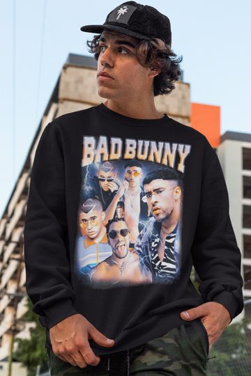 Discover Bad Bunny Vintage Sweater, Ultimo Tour Del Mundo Sweatshirt, Bad Bunny Sweatshirt