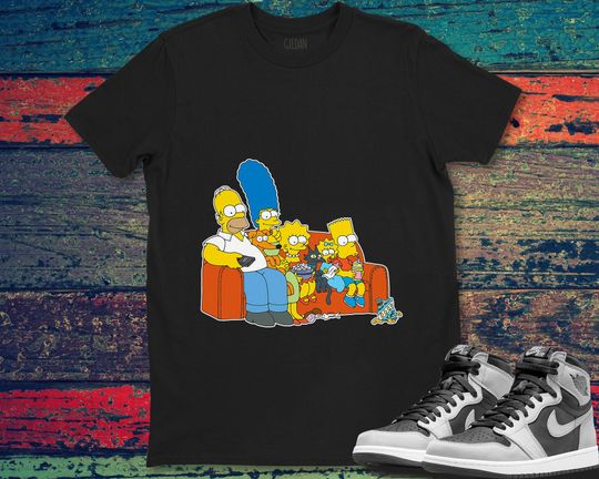 Discover The Simpson Bart  Homer Simpson On Couch T Shirt