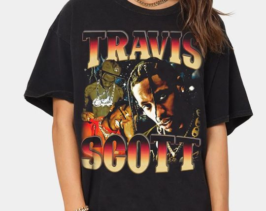 Discover Travis Scott Shirt, 90's Vintage Rap Tee RPLC26
