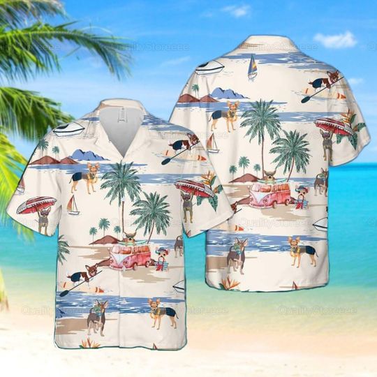 Discover Chihuahua Beach Summer Hawaiian Shirt