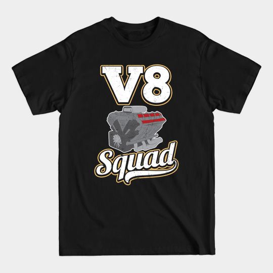 Discover V8 Engine Block T-Shirt - Engine Squad Gift