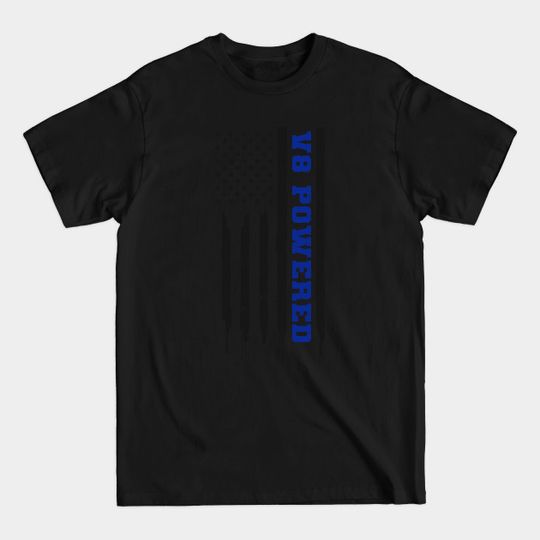 Discover V8 Engine Shirt | Patriotic US American Flag Gift - V8 Engine - T-Shirt
