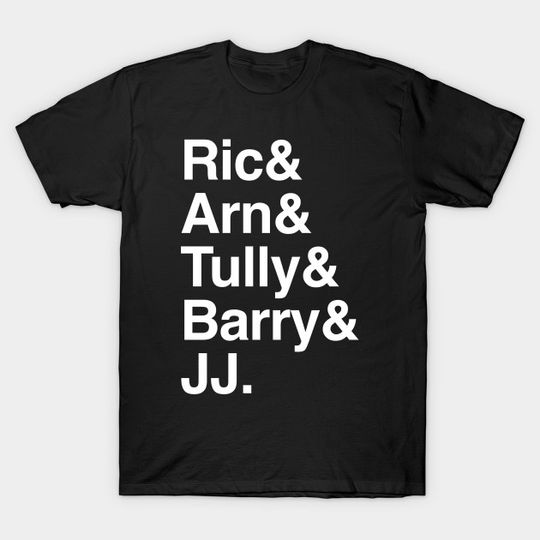 Discover Helvetica List Four Horsemen T-Shirt - Unique Design