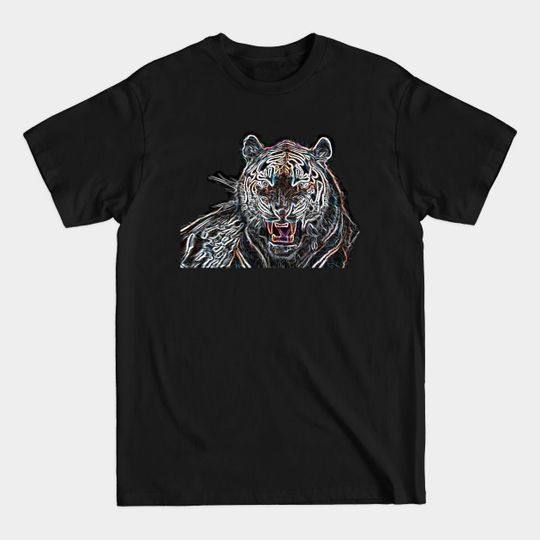 Discover Tiger Electric Silhouette 03 - Tiger Electric Silhouette 03 - T-Shirt