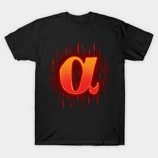 Discover Greek Alpha - Orangey Red - Alpha - T-Shirt