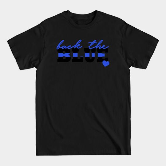 Discover Support the Blue | Police Wife Thin Blue Line T-Shirt