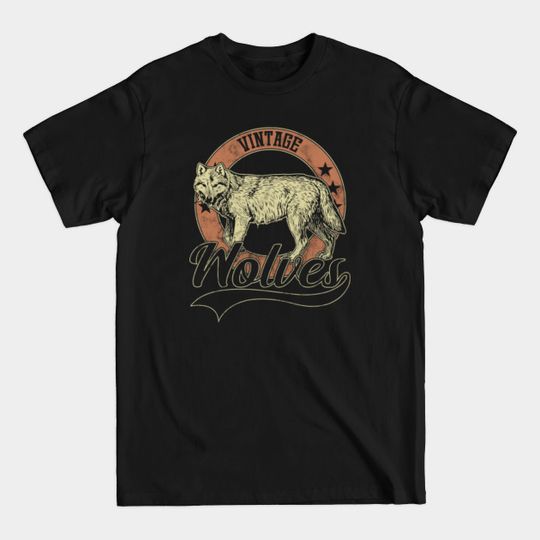 Discover Vintage Wolves - Wolves - T-Shirt
