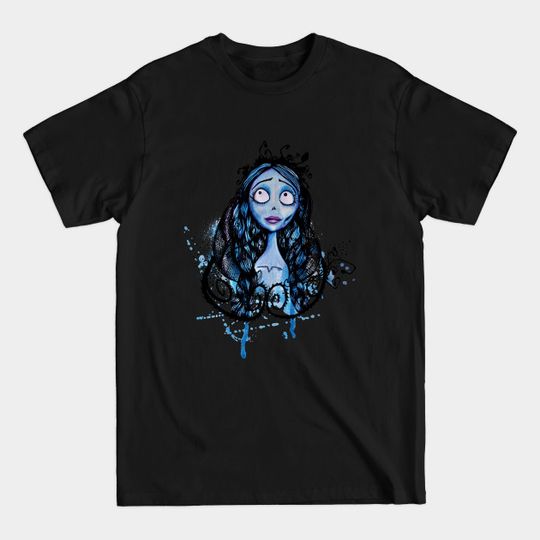 Discover Tim Burton's Corpse Bride: Watercolor Emily - Love - T-Shirt