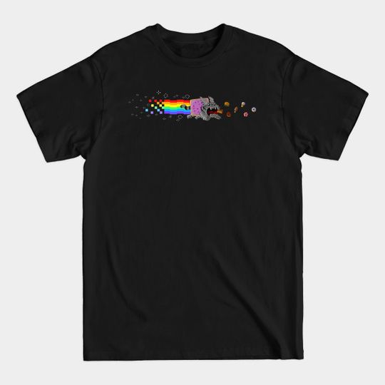 Discover Nyan Cat - Nyan Cat Rainbow - T-Shirt