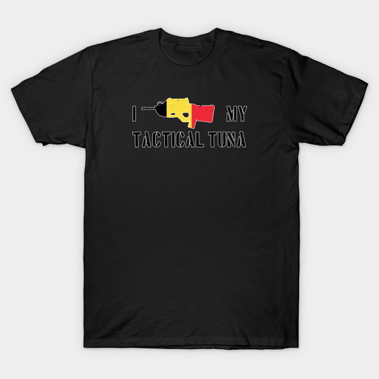 Discover I Love my Tactical Tuna - Belgium Flag - Tacticool - T-Shirt
