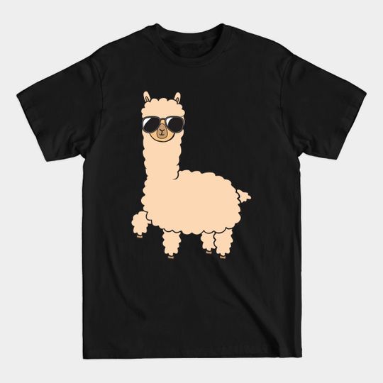 Discover Cool alpaca with sunglasses - Alpaca - T-Shirt