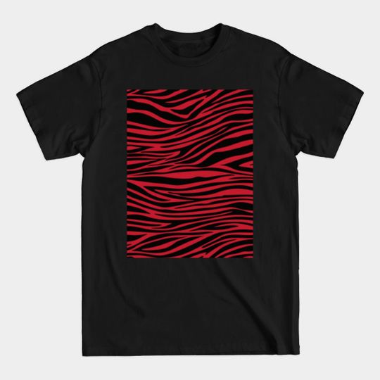 Discover Zebra Print RED and BLACK - Zebra Print - T-Shirt