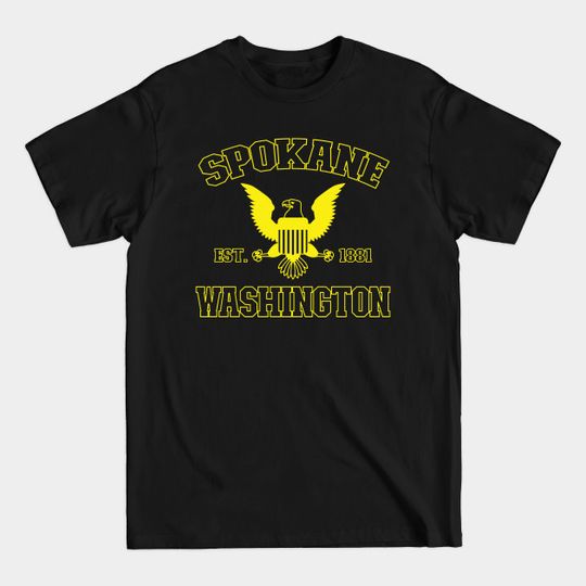 Discover Spokane Washington City Graphic T-Shirt