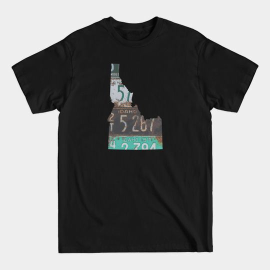 Discover Vintage Idaho License Plates - Idaho - T-Shirt