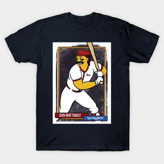 Discover Don Mattingly Springfield Homer at the Bat Baseball - Simpsons - T-Shirt