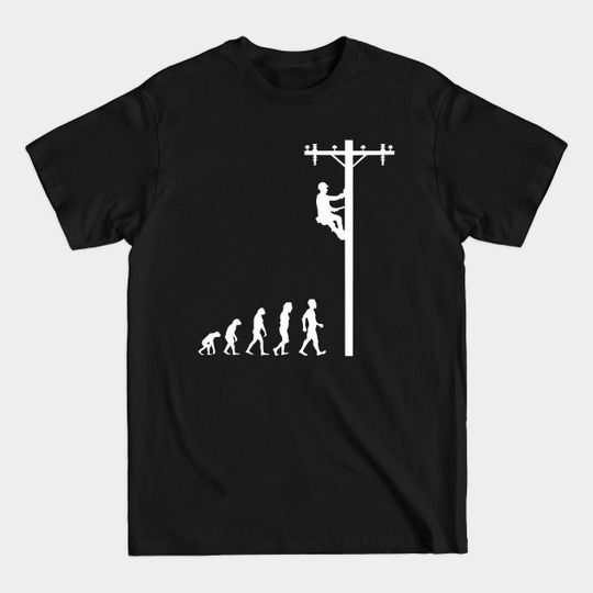 Discover Evolution Of Lineman Funny - Lineman - T-Shirt