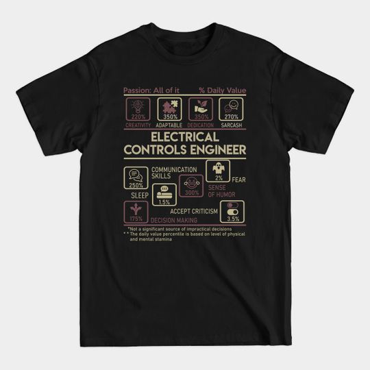 Discover Electrical Controls Engineer T Shirt - Multitasking Daily Value Gift Item Tee - Electrical Controls Engineer - T-Shirt