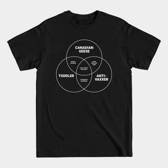 Discover Anti-vaxxers, Canadian Geese, and Toddlers - Covid Vaccine - T-Shirt