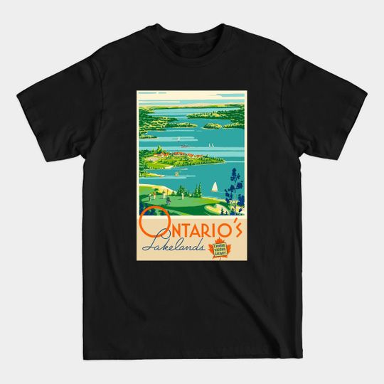 Discover Poster Ontario Lakelands - Ontario - T-Shirt
