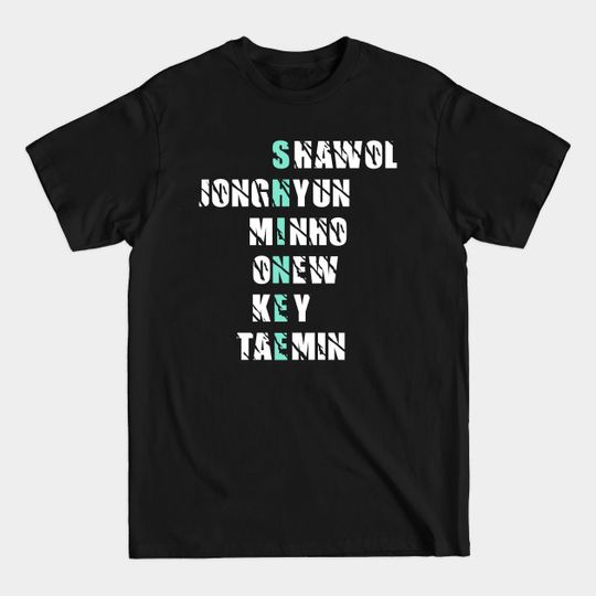 Discover Shinee Member Name - Shinee - T-Shirt