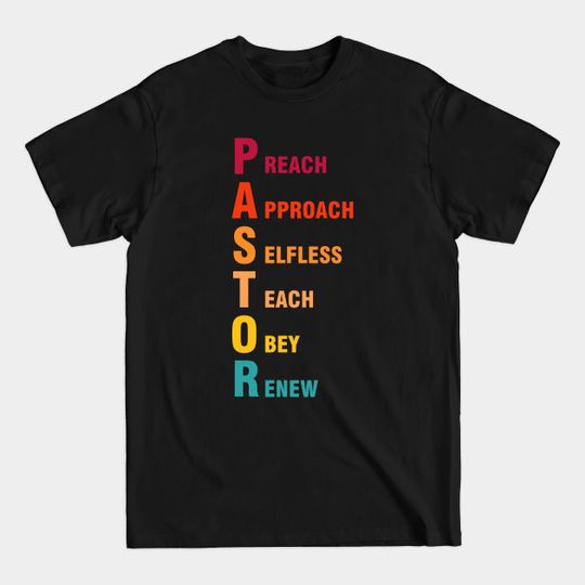 Discover Pastor Christian Priest Clergy Member Religious - Pastor - T-Shirt