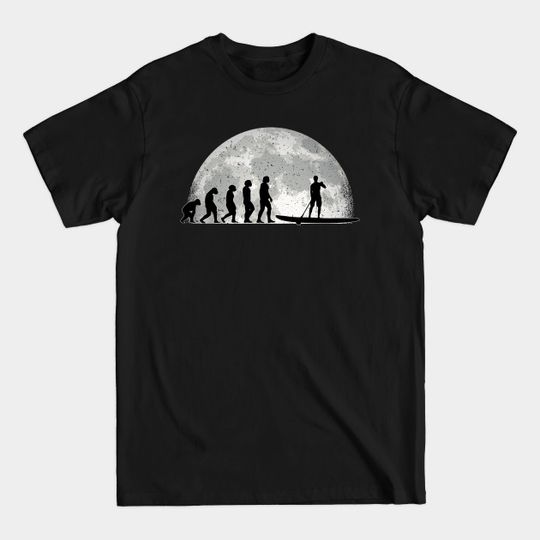 Discover Stand Up Paddle Evolution Moon Sup Board Paddling - Stand Up Paddle - T-Shirt