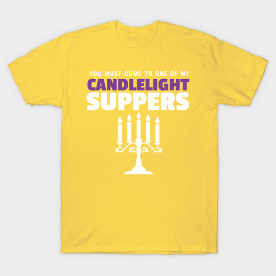 Discover Hyacinth Bucket Candlelight Supper - Keeping Up Appearances - T-Shirt