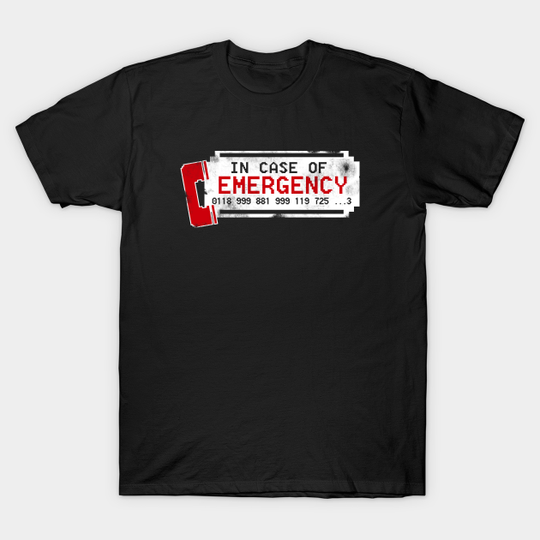 Discover IT Crowd Emergency Number T-Shirt - It Crowd - T-Shirt