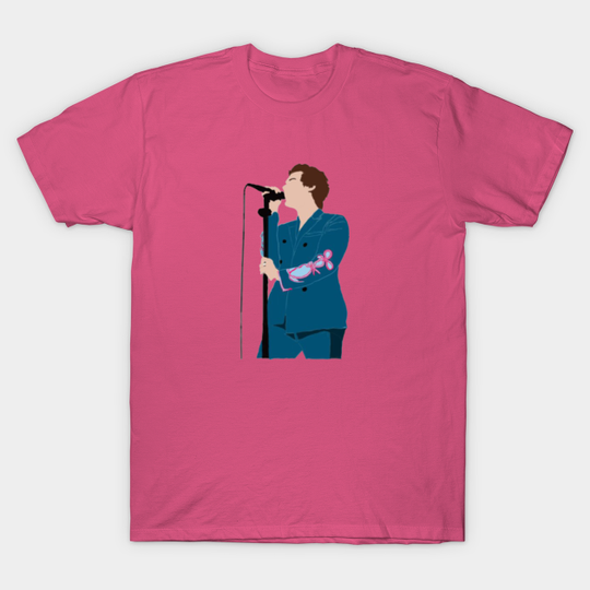 Discover Harry Style Blue Suit - Velvet Guitar Watermelon Golden Sugar - T-Shirt
