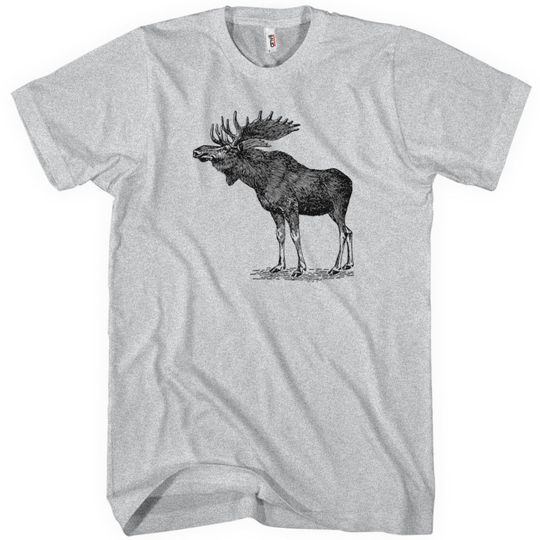 Discover Moose T-shirt Elk Shirt, Antlers Shirt, Animal Shirt, Vintage Shirt, Nature Shirt, Alaska Shirt