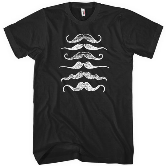Discover Handlebar Mustache Hipster T-Shirt