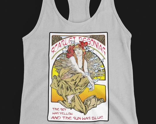 Discover Scarlet Begonias Ladies Racerback Tank Tops Tank Top