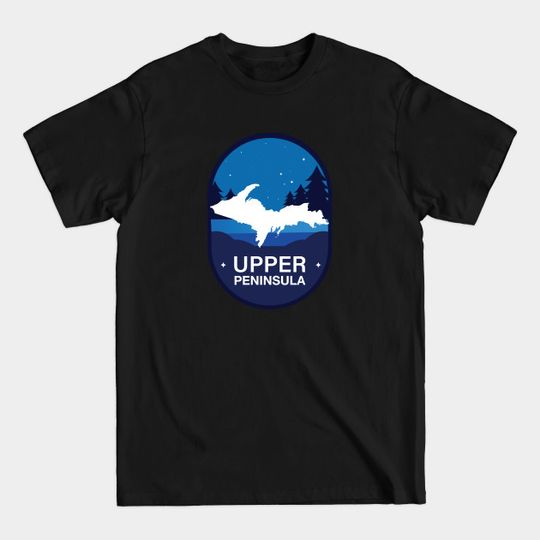 Discover Upper Michigan Starry Night - Upper Peninsula - T-Shirt