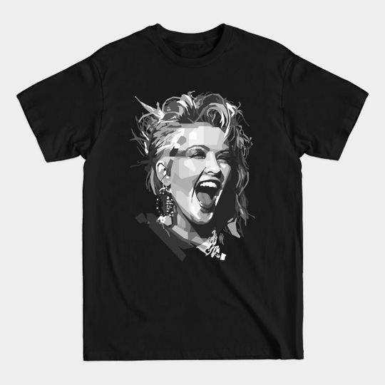 Discover Cyndi Lauper B/W - Lauper Girl Just Wanna Have Fun - T-Shirt