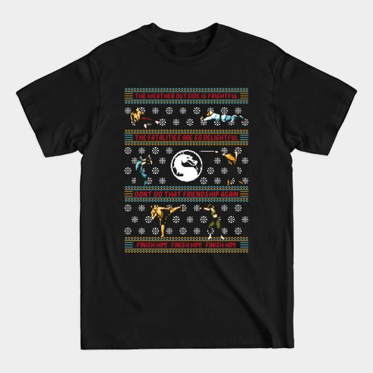 Discover Finish Him! | Mortal Kombat Ugly Sweater Design T-Shirt
