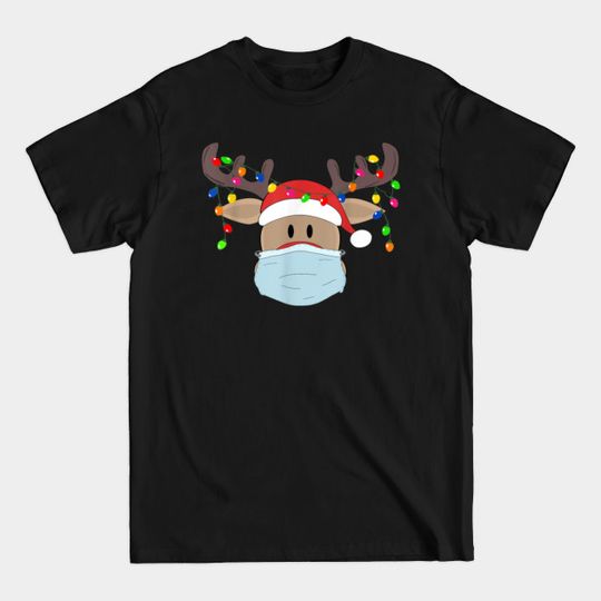 Discover Cute Rudolph Reindeer Mask T-Shirt