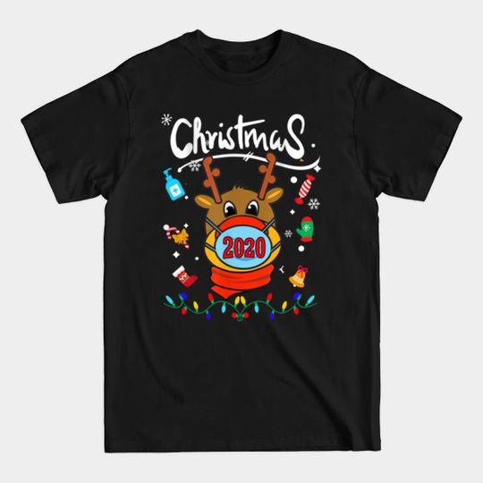 Discover Cute Rudolph Reindeer Mask T-Shirt