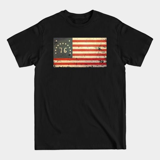 Discover USA Bennington Flag - Vintage - Usa - T-Shirt