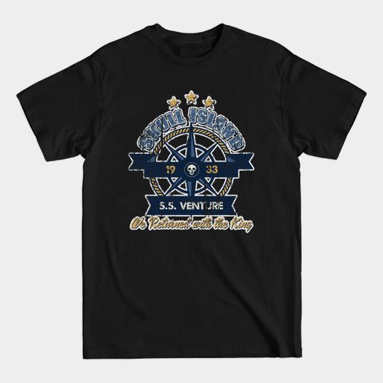 Discover Skull Island - SS Venture, distressed - King Kong - T-Shirt