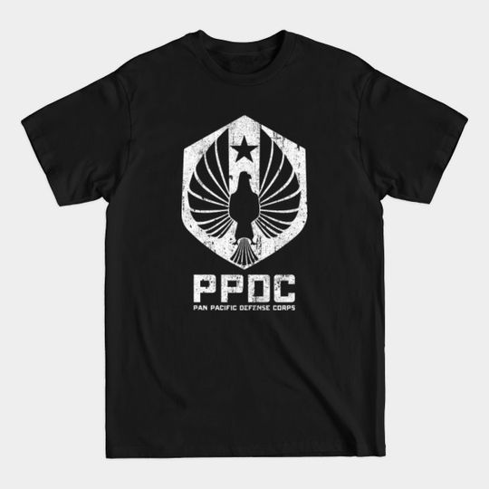 Discover PPDC Crest (White Variant) - Pacific Rim Uprising - T-Shirt